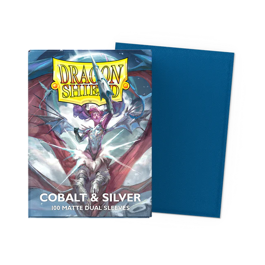 Dragon Shield - Standard size - Dual Matte - Special Ed. Cobalt & Silver