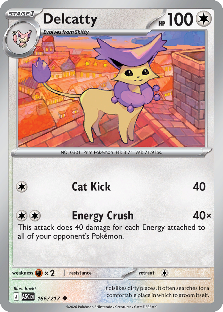 Delcatty · Ascended Heroes · ASC 166