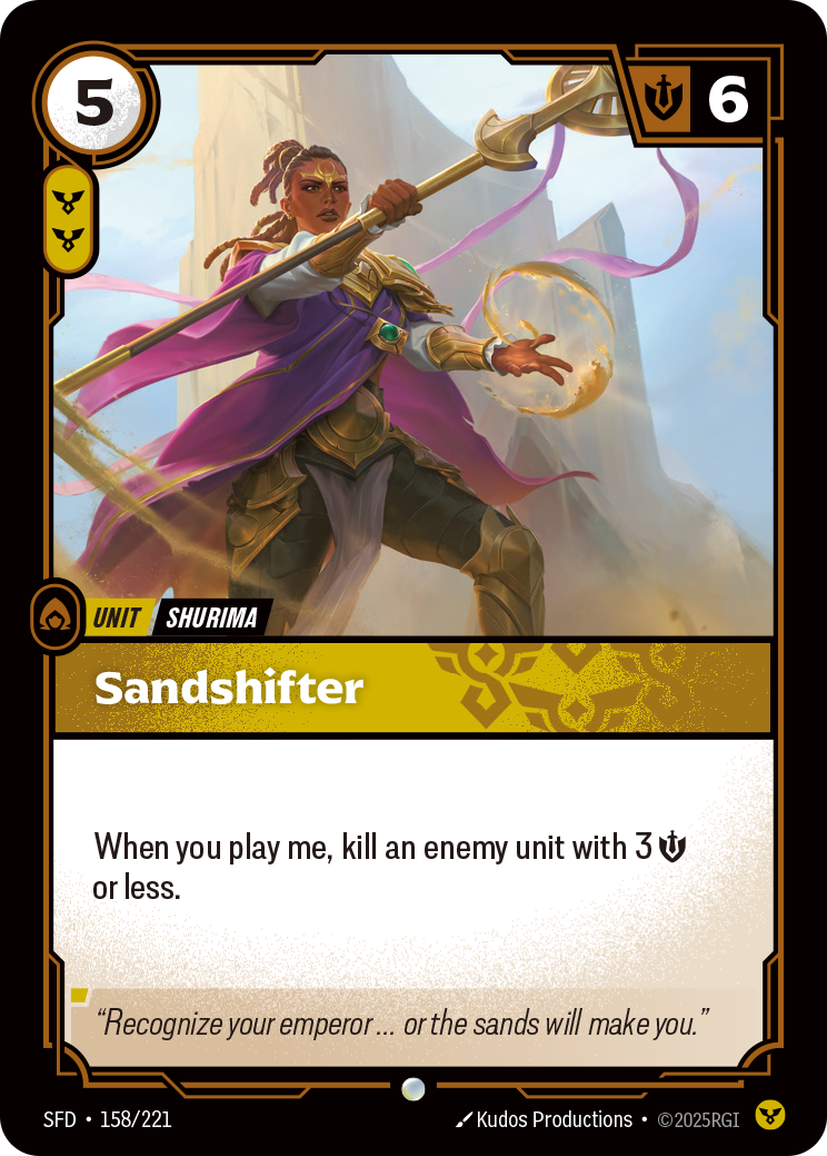 Sandshifter · Spiritforged · SFD-158/221