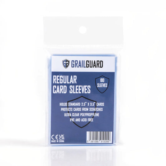 GrailGuard card sleeves packaging on a white background