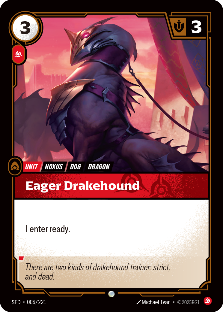 Eager Drakehound · Spiritforged · SFD-006/221