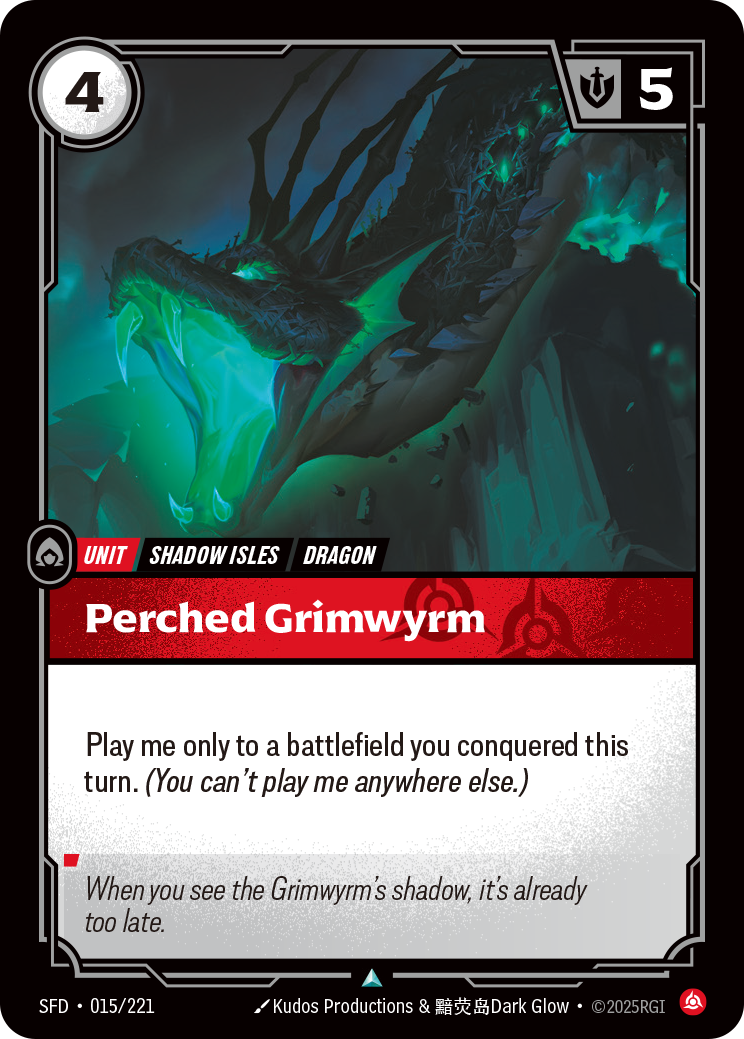 Perched Grimwyrm · Spiritforged · SFD-015/221